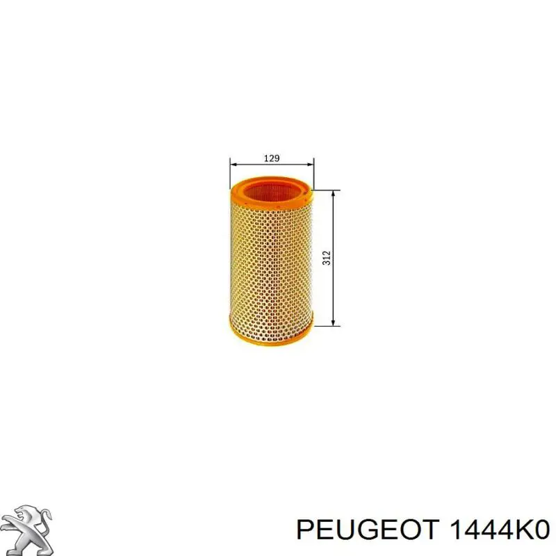 1444K0 Peugeot/Citroen фільтр повітряний