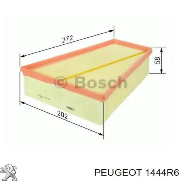 Повітряний фільтр 1444R6 Peugeot/Citroen