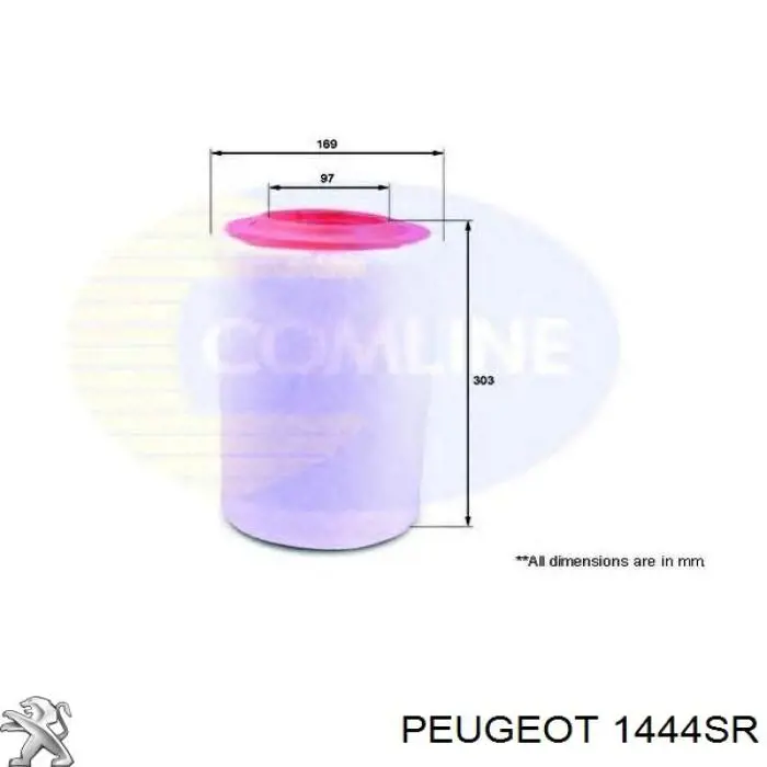 1444SR Peugeot/Citroen Повітряний фільтр двигуна