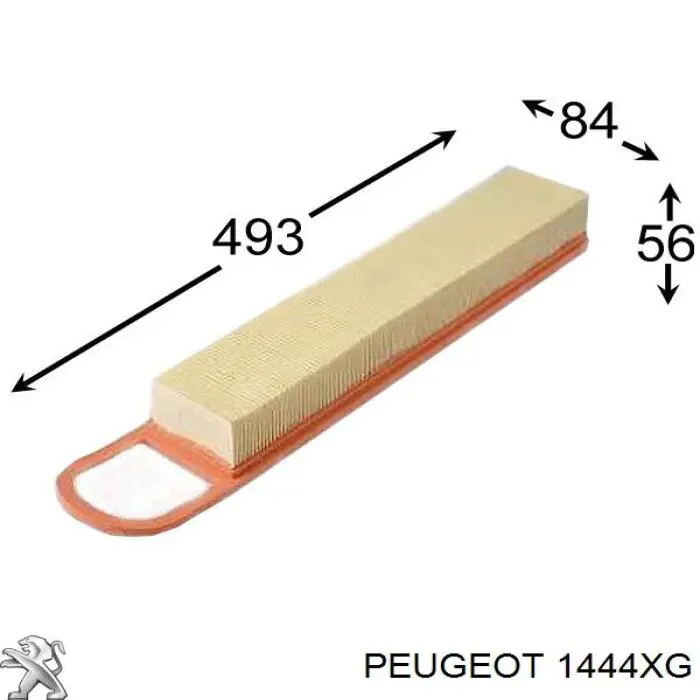 1444XG Peugeot/Citroen Повітряний фільтр двигуна