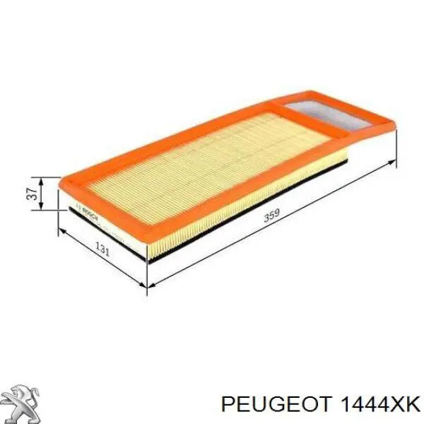 1444XK Peugeot/Citroen фільтр повітряний