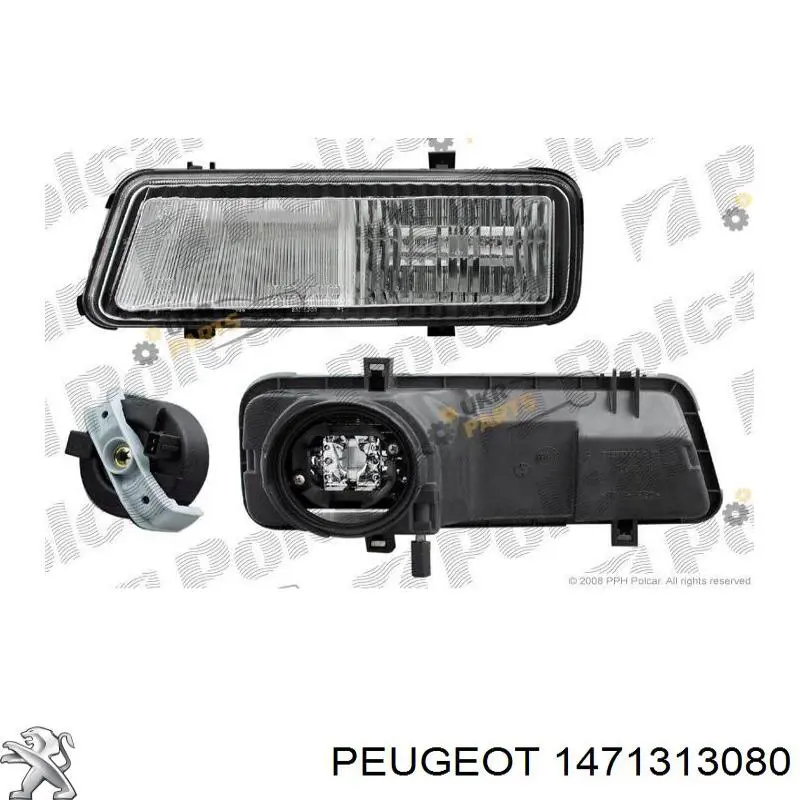 Протитуманка права Peugeot/Citroen 1471313080 ціна, від 38.14 USD