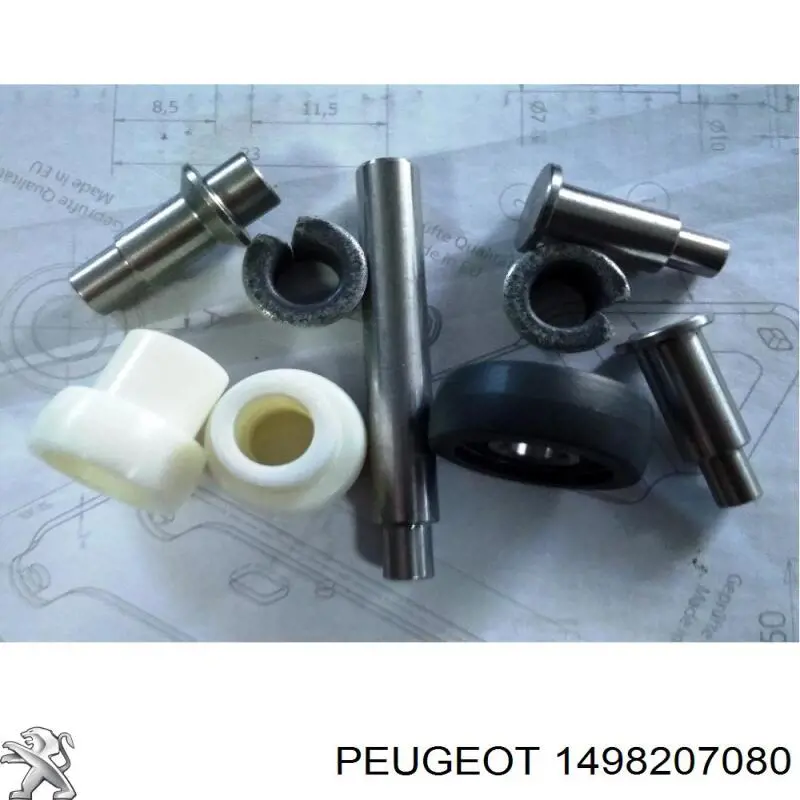 Ролик двері бічної/зсувної, правий центральний Peugeot/Citroen 1498207080 ціна, від 32.16 USD