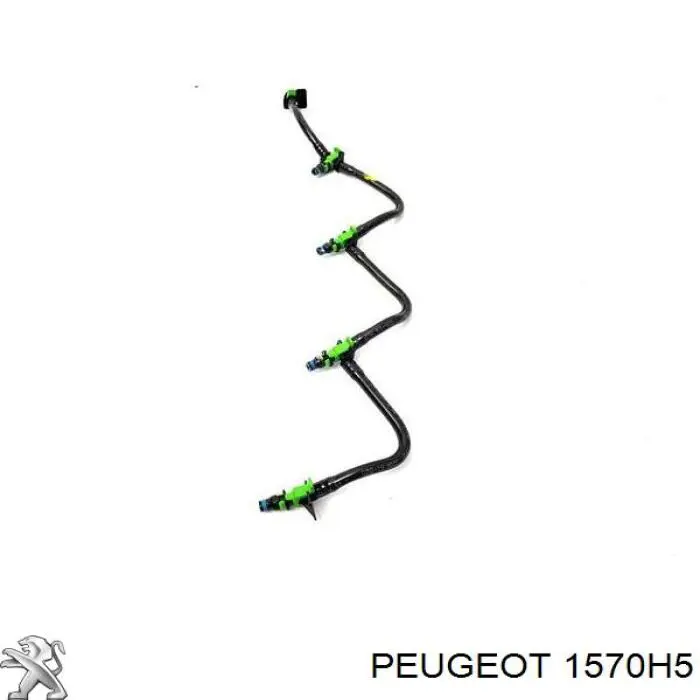 1570H5 Peugeot/Citroen Трубка паливна, від ПНВТ до паливної рейки