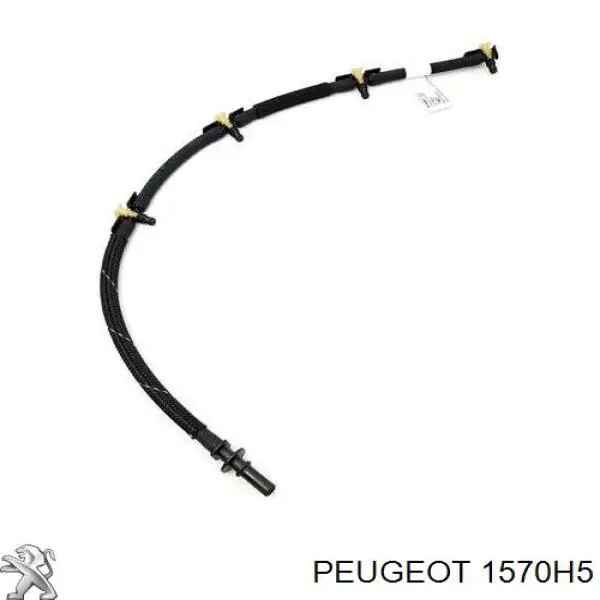 Трубка паливна, від ПНВТ до паливної рейки 1570H5 Peugeot/Citroen