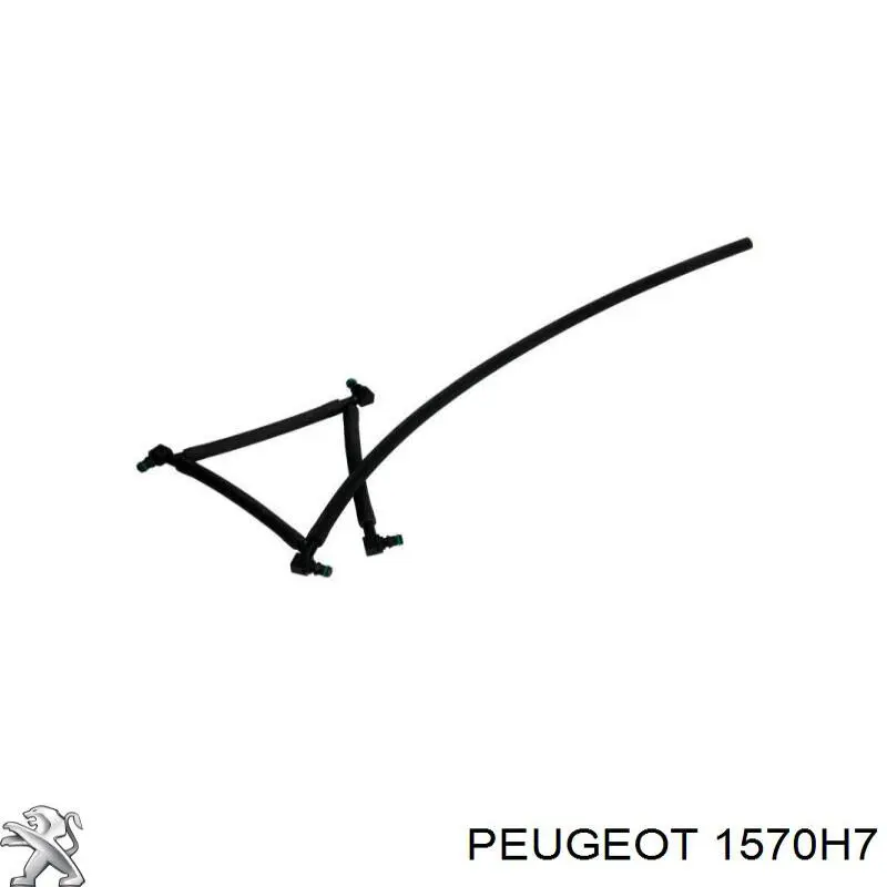 1570H7 Peugeot/Citroen Трубка паливна форсунки 2-го циліндру