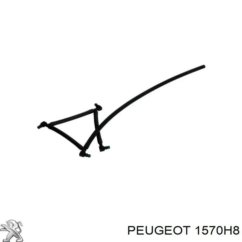 1570H8 Peugeot/Citroen Трубка паливна форсунки 3-го циліндра