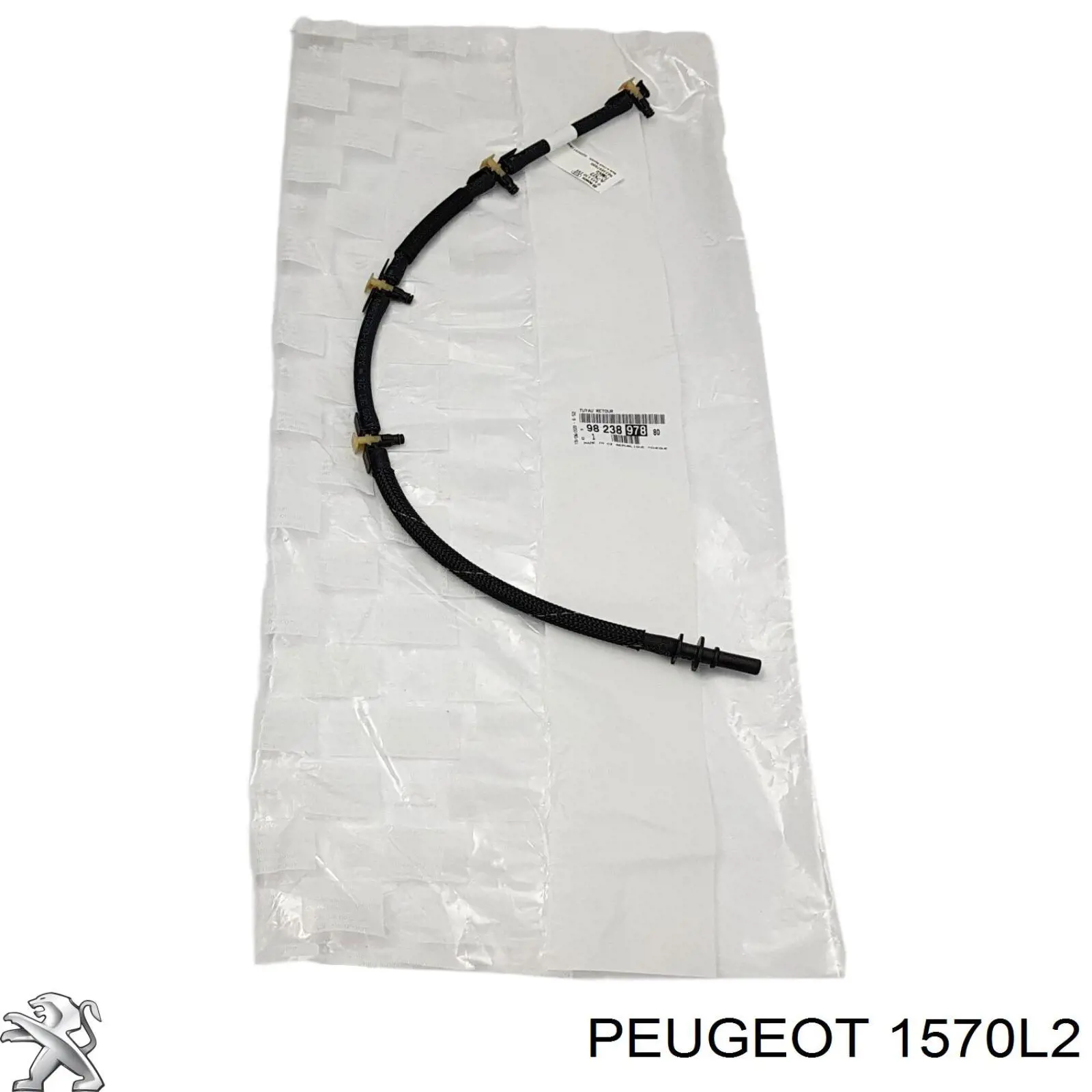 Трубка паливна, від ПНВТ до паливної рейки 1570L2 Peugeot/Citroen