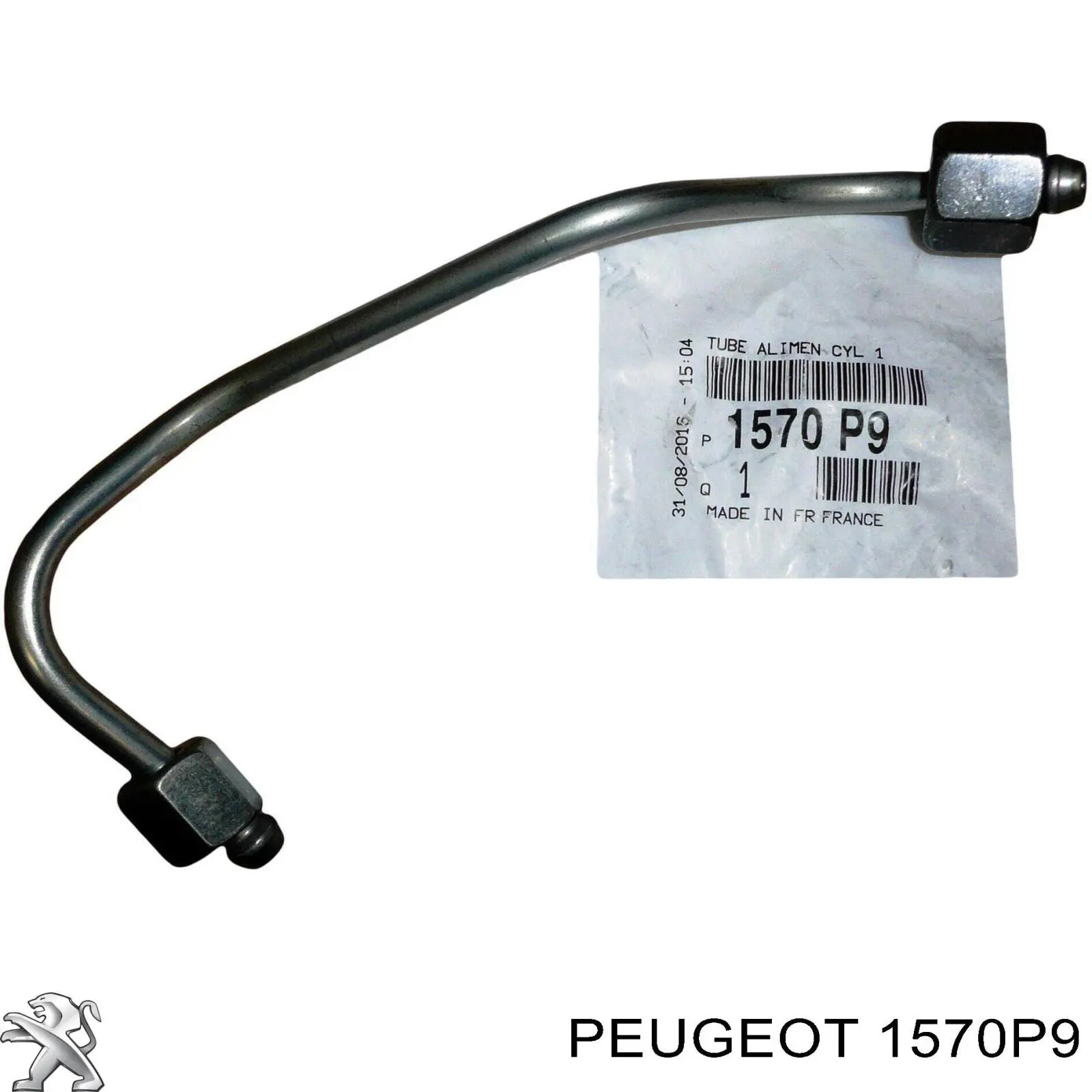 Трубка паливна форсунки 1-го циліндру Peugeot/Citroen 1570P9 ціна, від 14.38 USD
