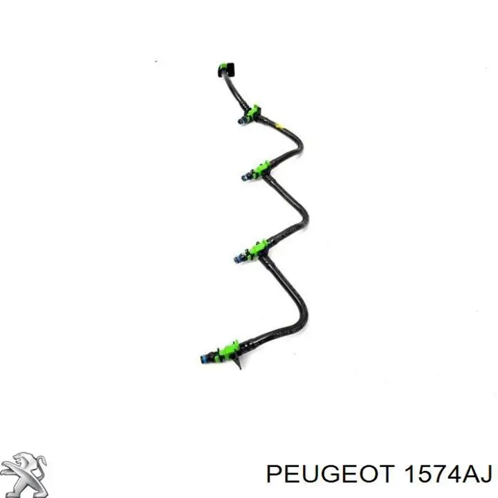 Трубка паливна, зворотня від форсунок 1574AJ Peugeot/Citroen