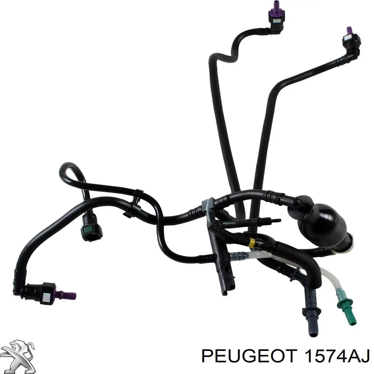 1574AJ Peugeot/Citroen Трубка паливна, зворотня від форсунок