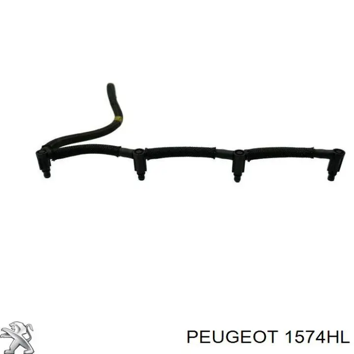 1574HL Peugeot/Citroen Трубка паливна, зворотня від форсунок