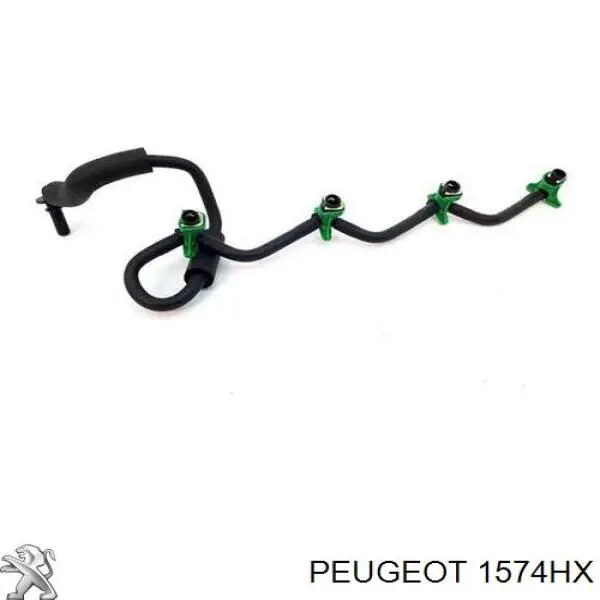 Трубка паливна, зворотня від форсунок 1574HX Peugeot/Citroen