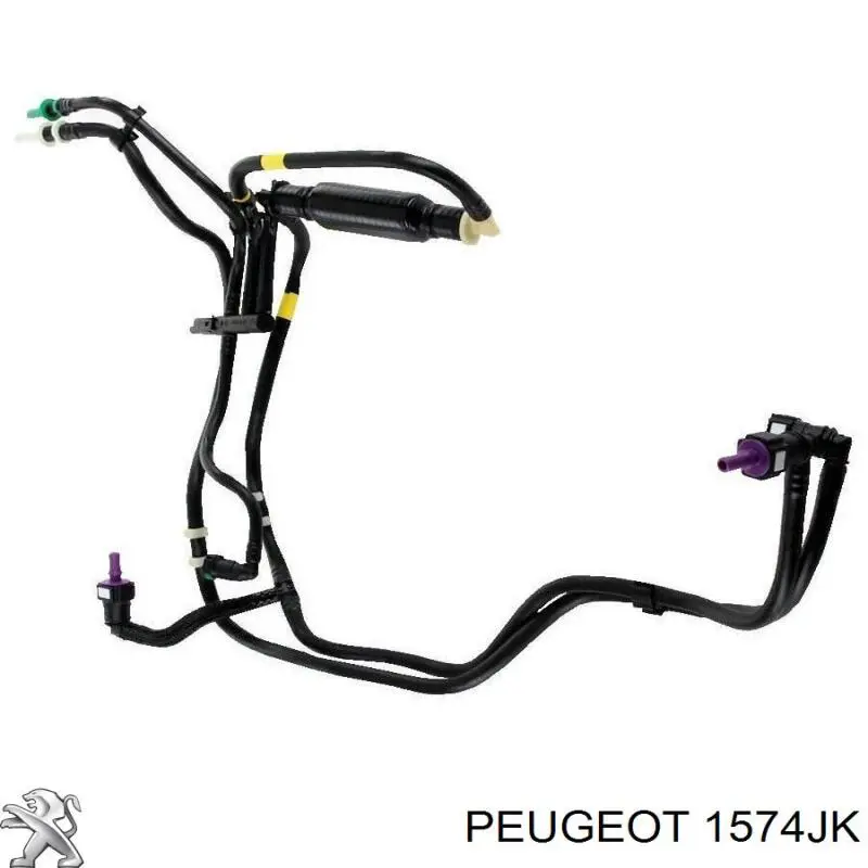 Трубка паливна, зворотня від форсунок 1574JK Peugeot/Citroen