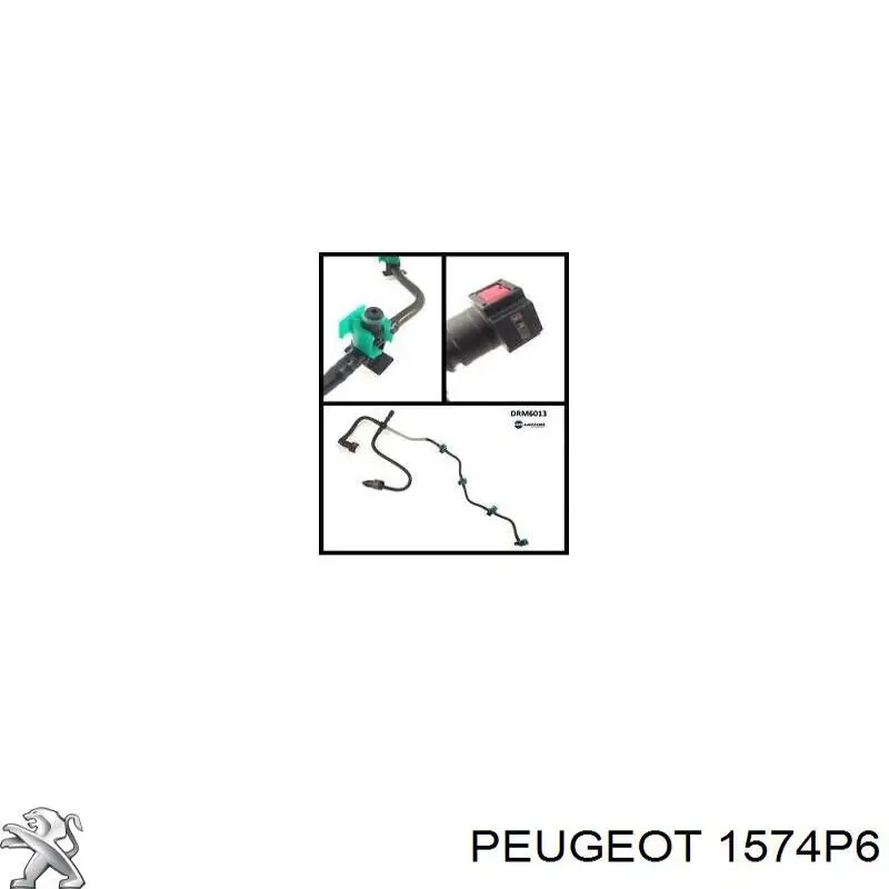 Купити 1574P6 Peugeot/Citroen Трубка паливна, зворотня від форсунок