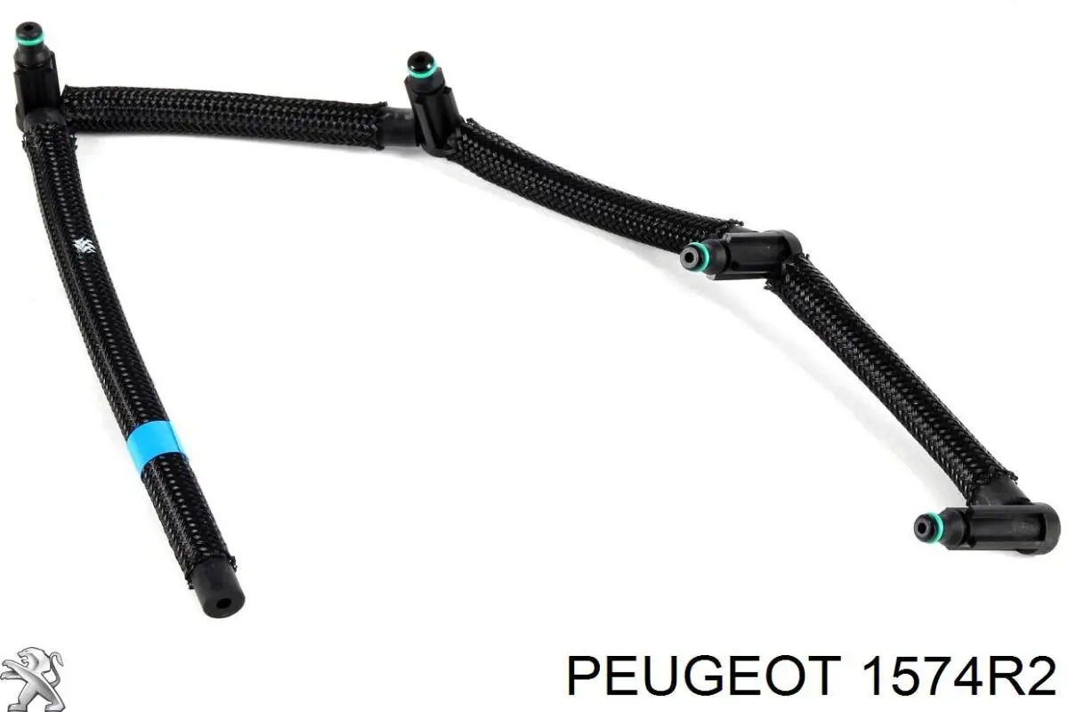 Трубка паливна, зворотня від форсунок Peugeot/Citroen 1574R2 ціна, від 11.46 USD
