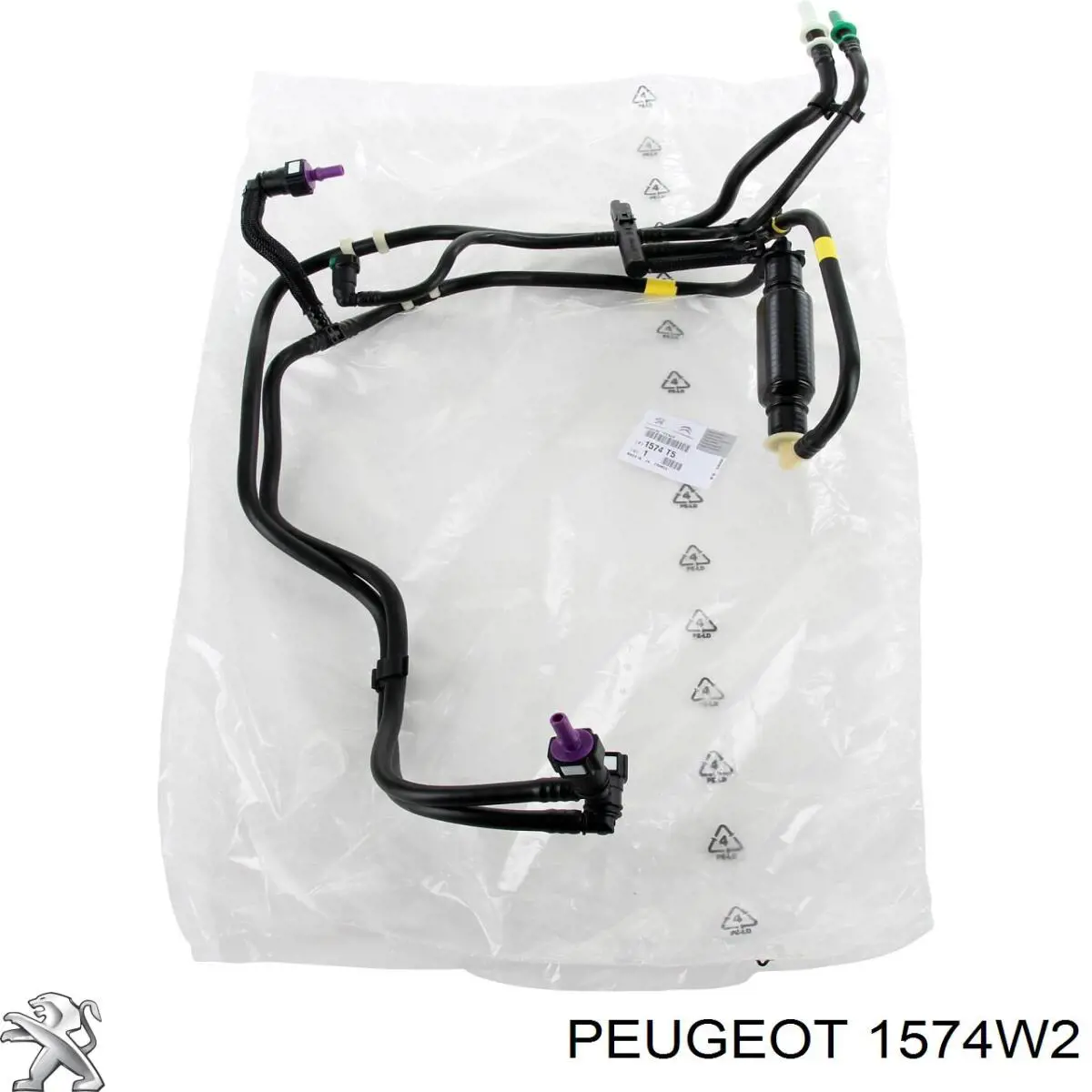 Купити 1574W2 Peugeot/Citroen Трубка паливна, від фільтра до насосу