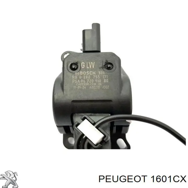 Підаль газу Peugeot/Citroen 1601CX ціна, від 170.42 USD