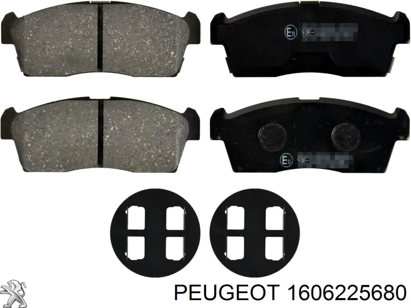 Купити 1606225680 Peugeot/Citroen Колодки гальмівні передні, дискові