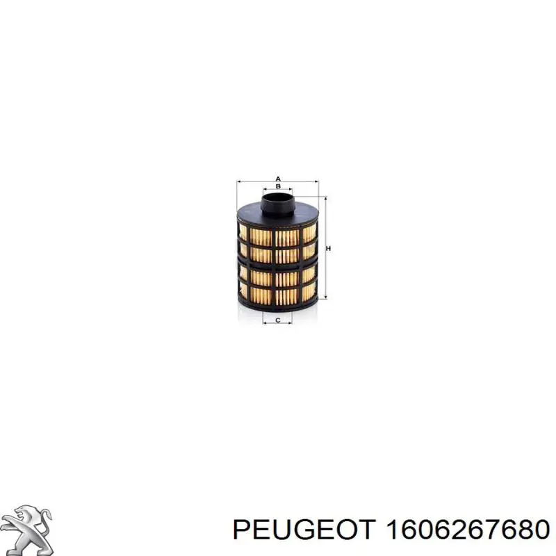 Фільтр паливний Peugeot/Citroen 1606267680
