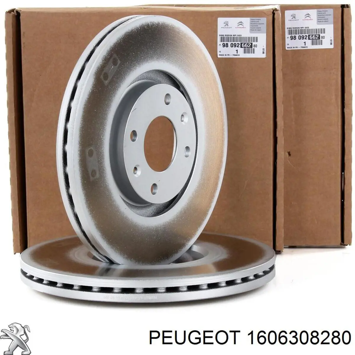 1606308280 Peugeot/Citroen диск гальмівний передній