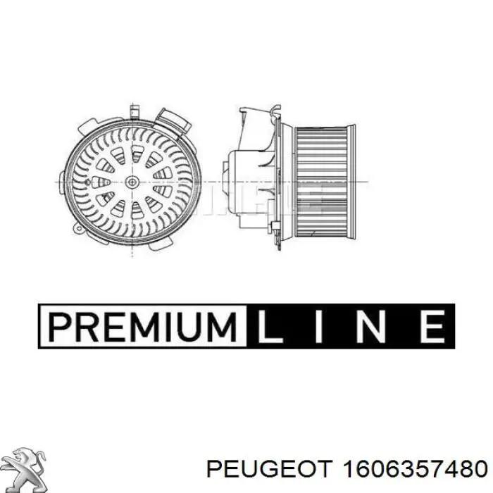 1606357480 Peugeot/Citroen двигун вентилятора пічки (обігрівача салону)