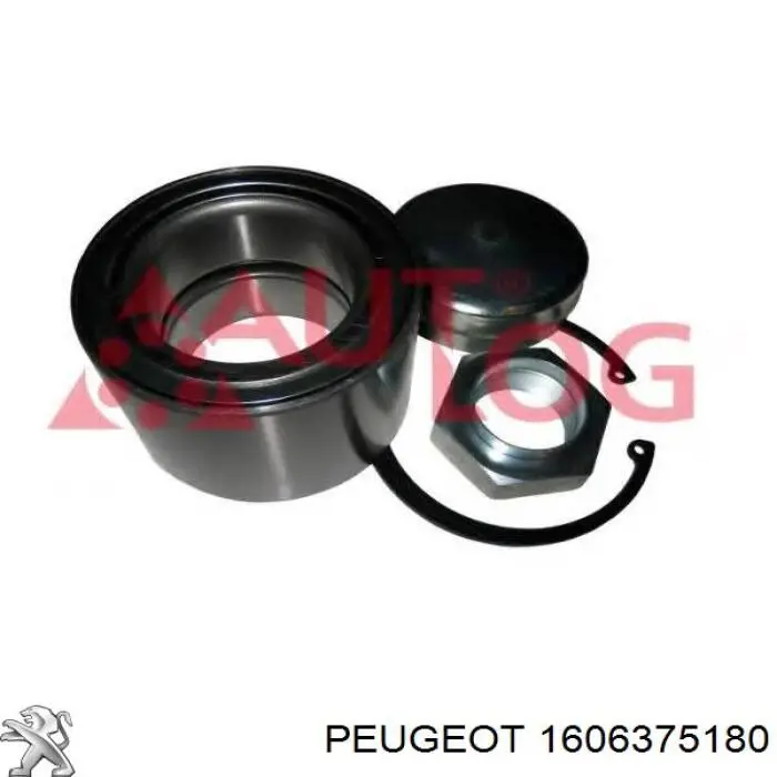 Комплект підшипник маточини передньої Peugeot/Citroen 1606375180 ціна, від 21.78 USD