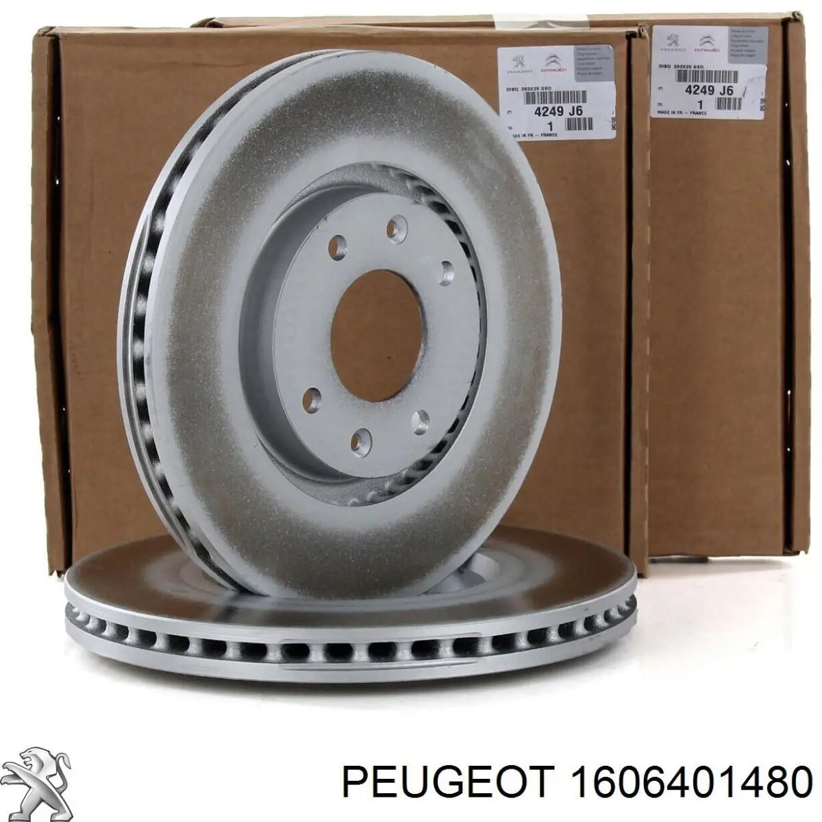 Диск переднього гальма Peugeot/Citroen 1606401480 ціна, від 37.21 USD