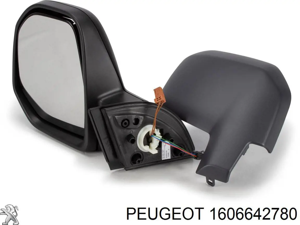 1606642780 Peugeot/Citroen дзеркало заднього виду, ліве