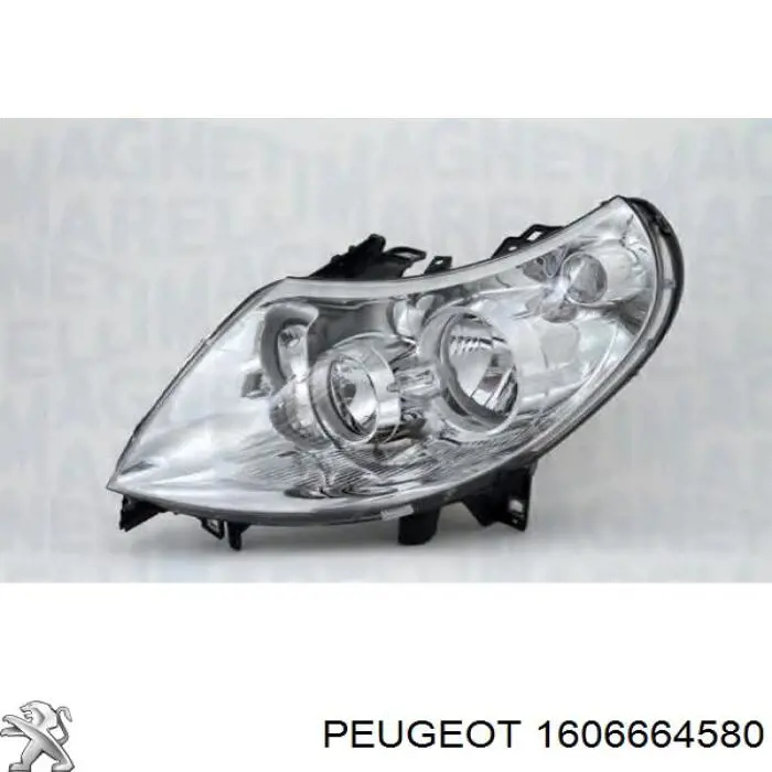 Купити 1606664580 Peugeot/Citroen Права блок фара