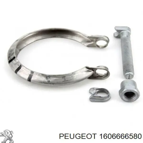 Купити 1606666580 Peugeot/Citroen Хомут кріплення глушника передній