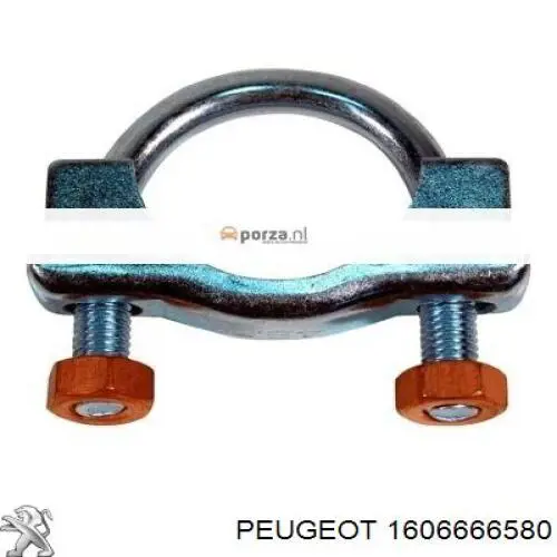 Кронштейн/хомут глушника, передній 179776 Peugeot/Citroen