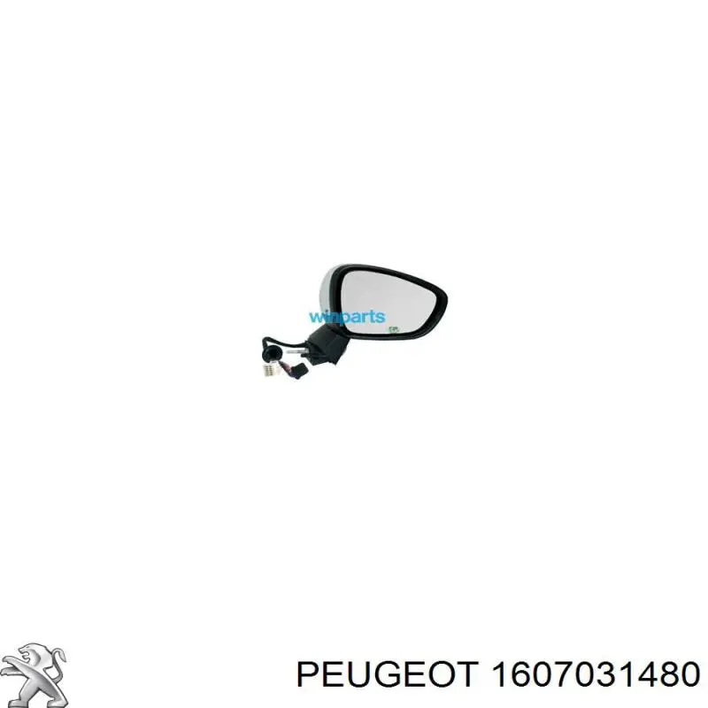 Дзеркало праве 1607031480 Peugeot/Citroen