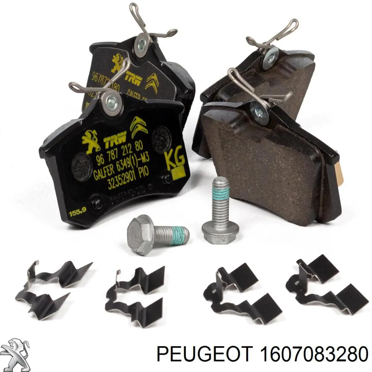 Купити 1607083280 Peugeot/Citroen Задні колодки