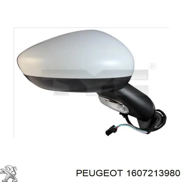 1607213980 Peugeot/Citroen Дзеркальний елемент лівий