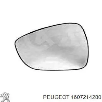Скло дзеркала заднього виду, лівого Peugeot/Citroen 1607214280