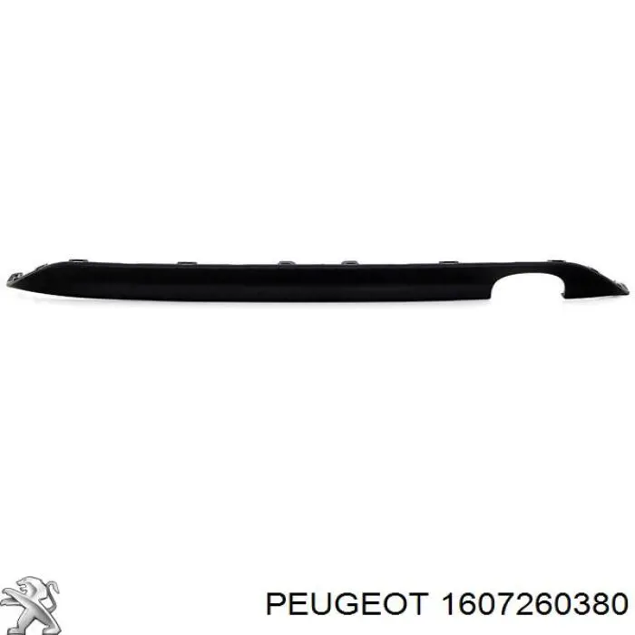 Купити 1607260380 Peugeot/Citroen Накладка бампера заднього
