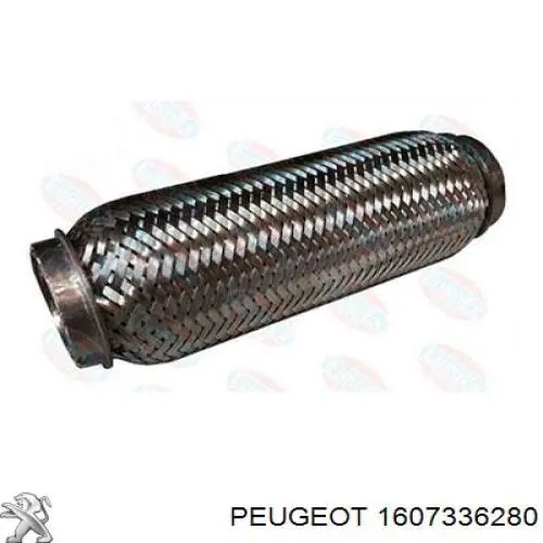 1607336280 Peugeot/Citroen труба приймальна (штани глушника, передня)