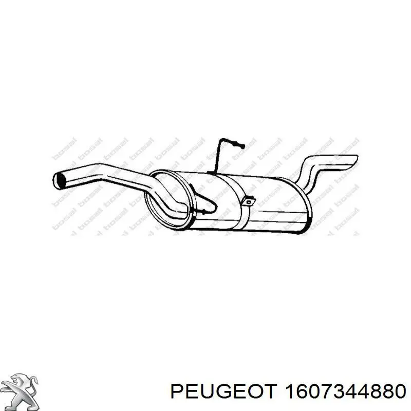 1607344880 Peugeot/Citroen глушник, задня частина