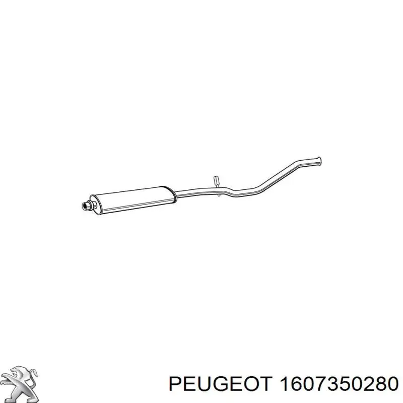 Глушник Peugeot/Citroen 1607350280 ціна, від 56.97 USD