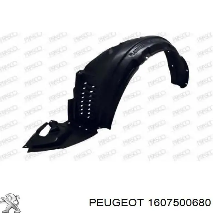 1607500680 Peugeot/Citroen комплект пружинок кріплення дискових колодок, передніх