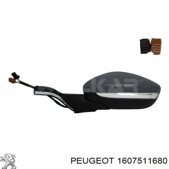 Праве бічне дзеркало Peugeot/Citroen 1607511680 ціна, від 125.35 USD