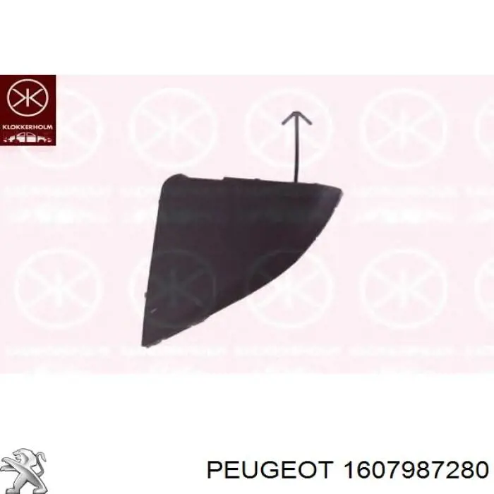 Заглушки буксирувального гака 1607987280 Peugeot/Citroen