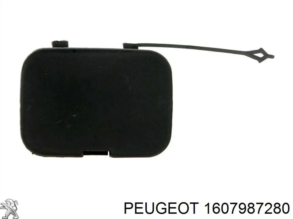 Заглушка бампера буксирувального гака, передня Peugeot/Citroen 1607987280 ціна, від 7.19 USD