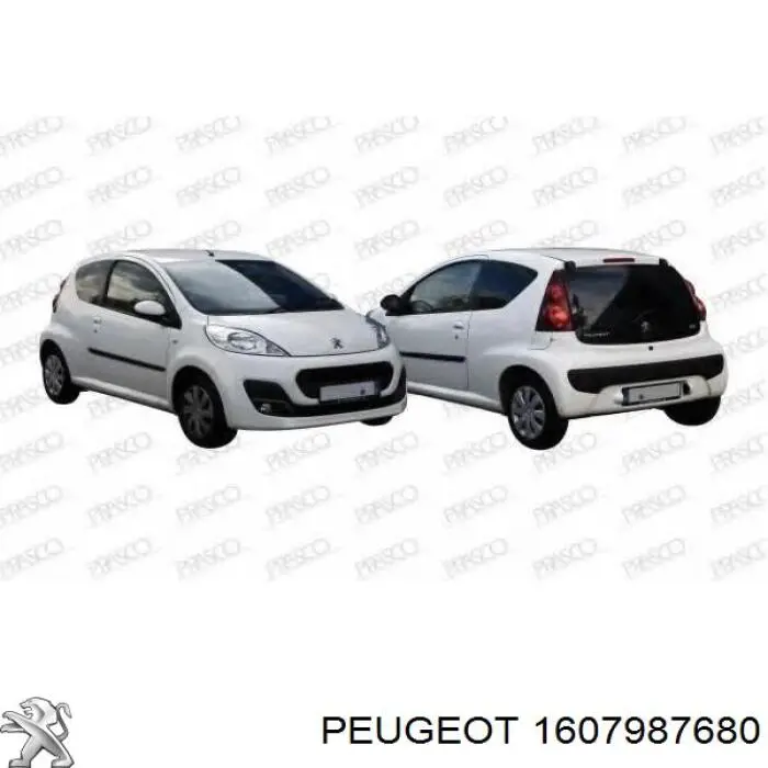 1607987680 Peugeot/Citroen Заглушка протитуманок, ліва