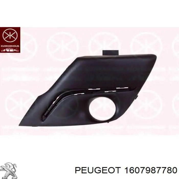 1607987780 Peugeot/Citroen Решітка переднього бампера, ліва