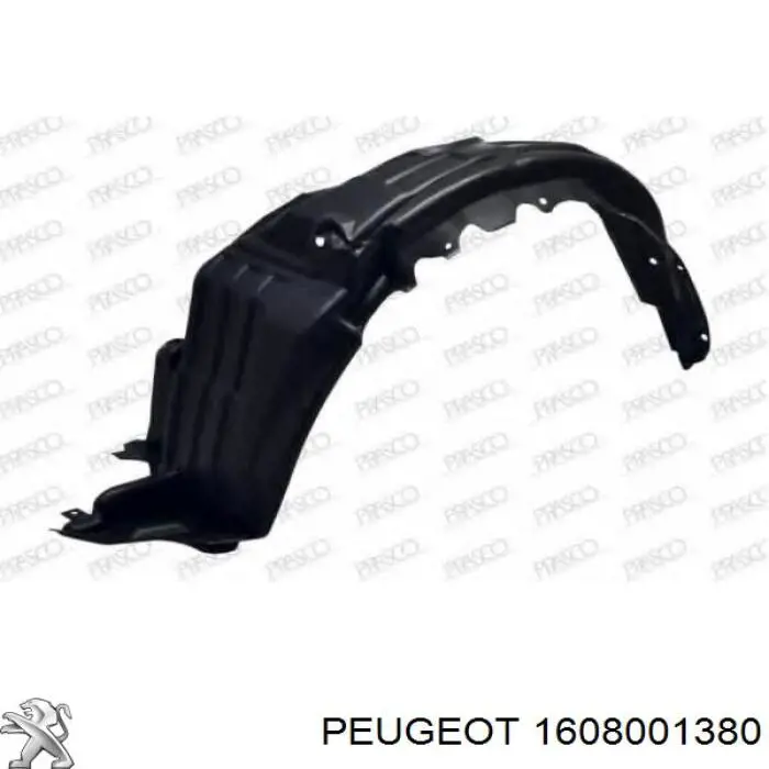 1608001380 Peugeot/Citroen Підкрилок переднього крила, правий