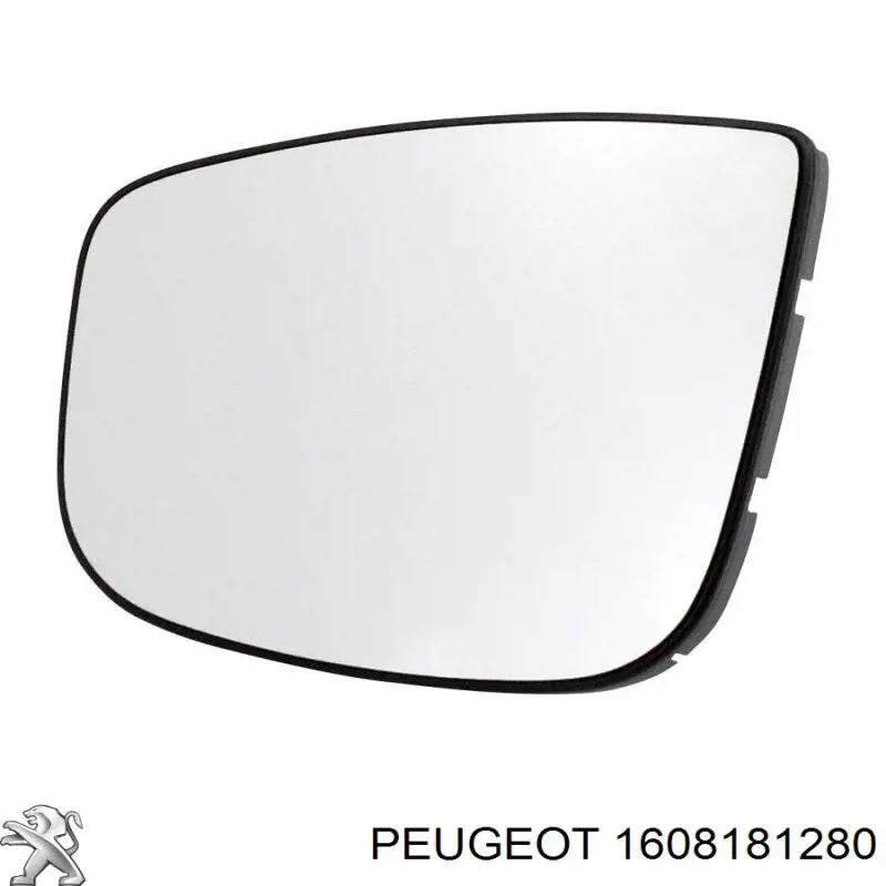Купити 1608181280 Peugeot/Citroen Дзеркальний елемент дзеркала заднього виду, лівого