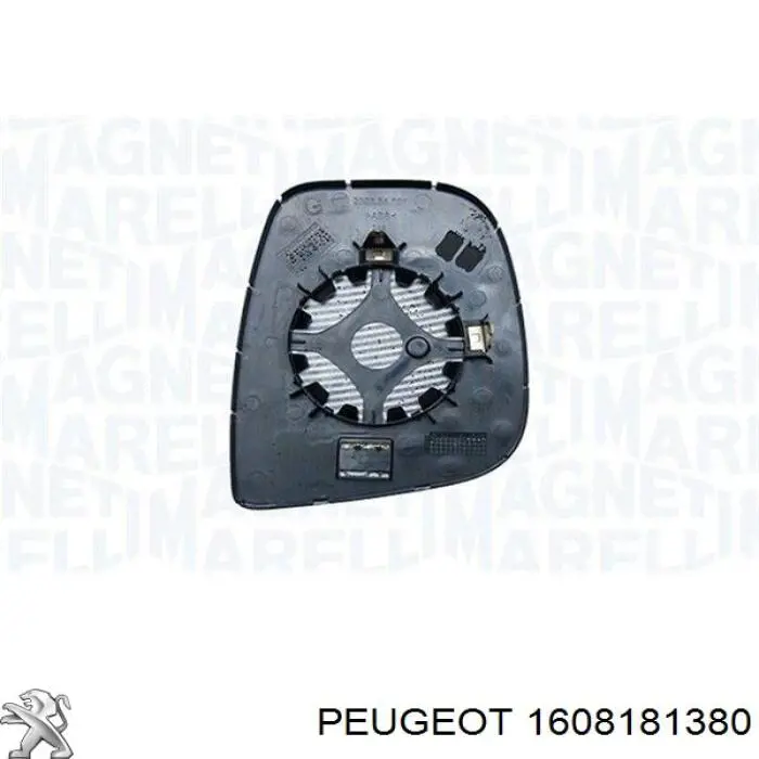 1608181380 Peugeot/Citroen дзеркальний елемент дзеркала заднього виду, правого