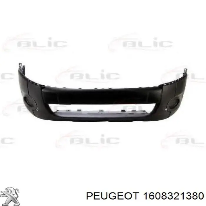1608321380 Peugeot/Citroen Бампер передній в зборі